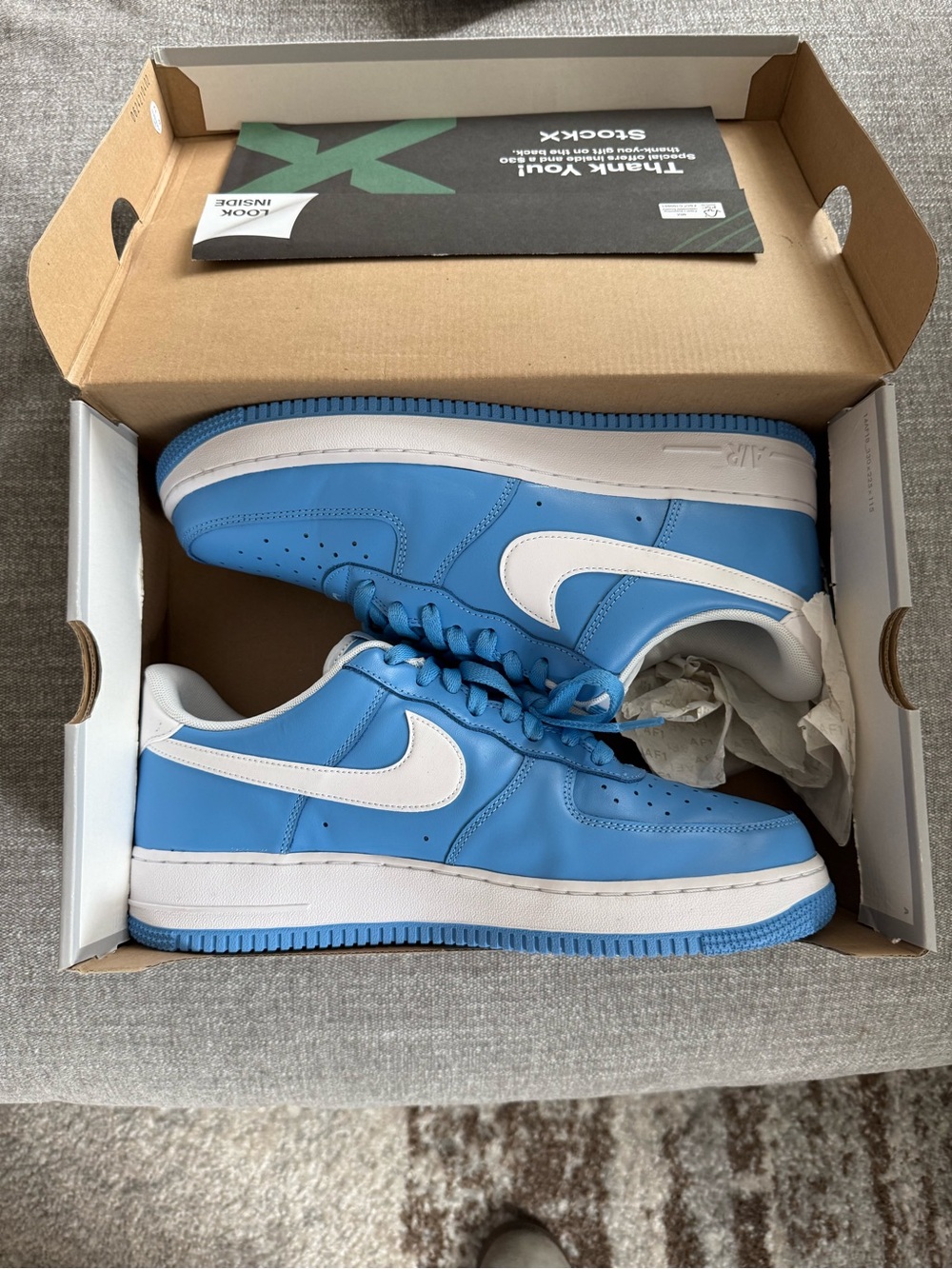 Nike Air Force 1 ’07 University Blue Sz 11.5